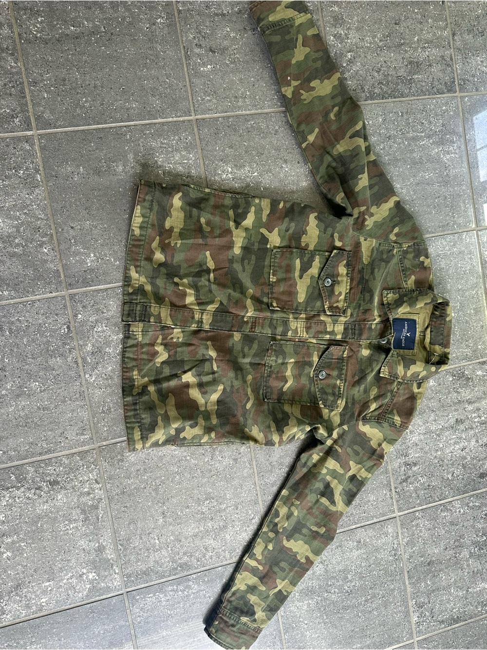 Unisex ' Camo Utility Jacket - Green Camouflage